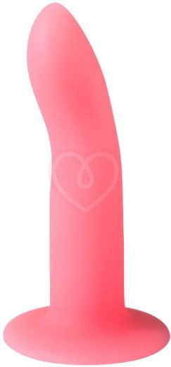 Светящийся в темноте фаллоимитатор Techno Light Keeper 12 см розовый фото 1