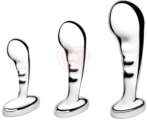 Набор металлических стимуляторов простаты b-Vibe Stainless Steel P-Spot Training Set фото 1