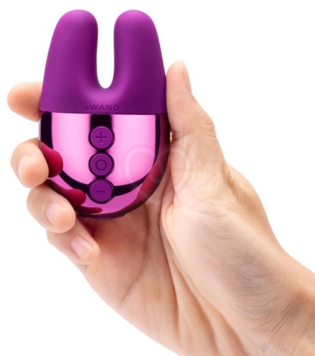Мини-вибратор с двумя кончиками Le Wand Double Vibe фиолетовый фото 3