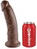Фаллоимитатор на присоске King Cock 23 см коричневый фото 2
