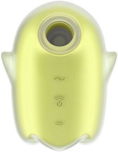 Вакуумый вибростимулятор клитора Satisfyer Glowing Ghost светящийся в темноте жёлтый