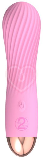 Мини-вибратор с нежным рельефом Cuties розовый фото 1