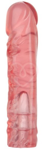 Насадка к трусикам Vac-U-Lock Crystal Jellies Dong 20 см розовая фото 3