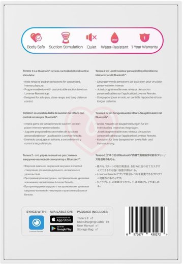 Вакуумно-волновой стимулятор клитора Lovense Tenera 2 PulseSense розовый фото 3