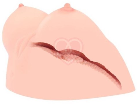 Мастурбатор-грудь с вагиной и анусом Kokos Juliana Breast с вибрацией фото 5