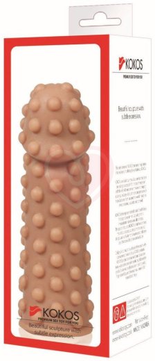 Стимулирующая насадка с бугорками Kokos Extreme Sleeve ES002-M фото 2