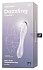Двухсторонний стеклянный фаллоимитатор Satisfyer Dazzling Crystal 1 прозрачный фото 5