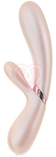 Вибратор с клиторальным стимулятором, подогревом и приложением Satisfyer Hot Lover жемчужный фото 2
