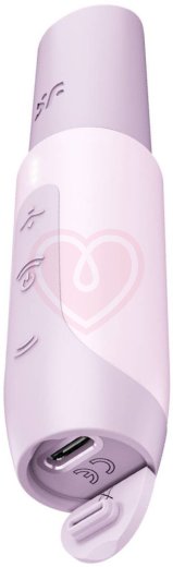 Вакуумно-волновой клиторальный стимулятор помада Satisfyer Secret Kiss сиреневый фото 5
