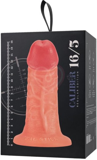 Реалистичный фаллоимитатор на присоске RealStick Caliber 16-5 телесный фото 11