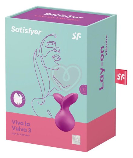 Мини-вибратор с круглым кончиком Satisfyer Viva la Vulva 3 пурпурный фото 4