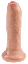 Фаллоимитатор King Cock Uncut с подвижной крайней плотью 15,2 см телесный