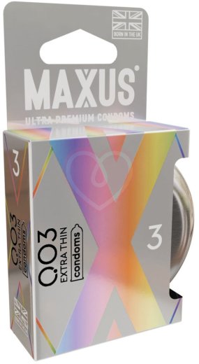 Ультратонкие презервативы Maxus 003 3 шт с кейсом фото 7