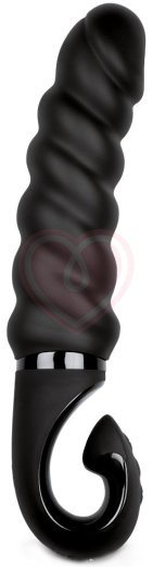 Рельефный витой вибратор Gvibe Gjack 2 чёрный фото 1