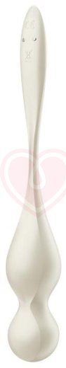 Вагинальные шарики с вибрацией Satisfyer Love Birds 1 белые фото 3
