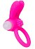 Виброкольцо с клиторальным стимулятором ToyFa A-Toys розовое фото 2