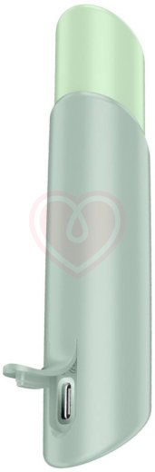 Вакуумно-волновой клиторальный стимулятор помада Satisfyer Naughty Kiss зелёный фото 4