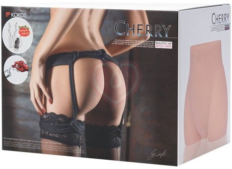 Мастурбатор Kokos Cherry вагина и анус с вибрацией фото 6