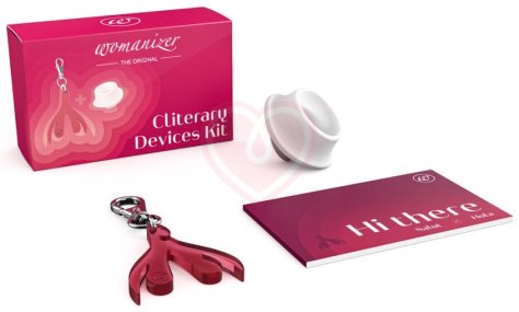 Набор Womanizer Cliterary Devices Kit насадка L и брелок фото 1