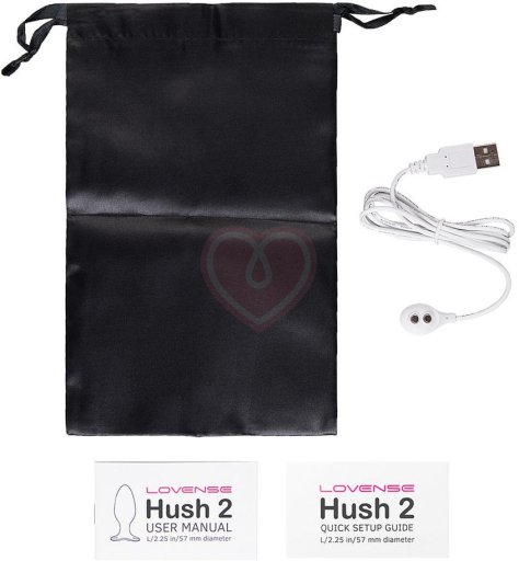 Большая анальная пробка Lovense Hush 2 L с приложением фото 6