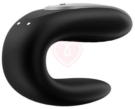 Парный вибратор Satisfyer Double Fun с управлением от приложения или пульта чёрный фото 4