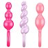 Набор цветных анальных стимуляторов Satisfyer Plugs фото 2