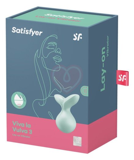 Мини-вибратор с круглым кончиком Satisfyer Viva la Vulva 3 мятный фото 4