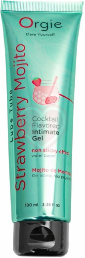 Водный лубрикант Orgie Lube Tube Cocktail Strawberry Mojito со вкусом коктейля Клубничный мохито 100 фото 1