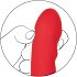 Мягкий вибратор-кролик с нагревом Signature Heated Ultra-Soft Rabbit красный фото 5