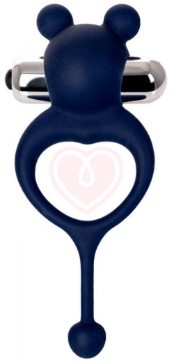Виброкольцо с хвостиком JOS Mickey синее фото 4