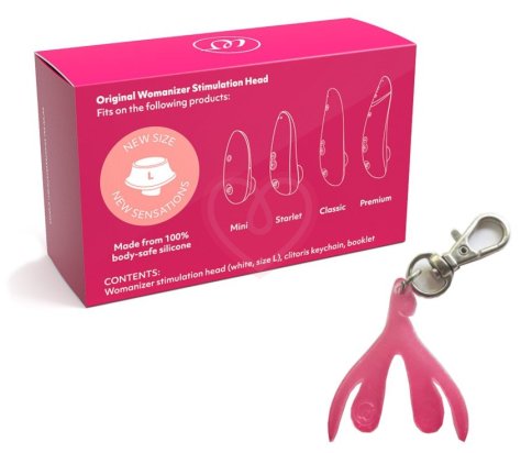 Набор Womanizer Cliterary Devices Kit насадка L и брелок фото 3