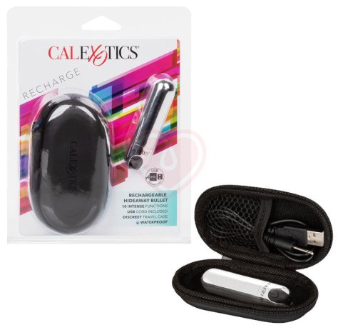 Вибропуля Rechargeable Hideaway Bullet с чехлом для хранения фото 6