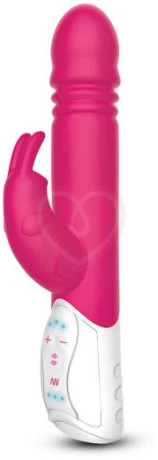 Вибратор-кролик с пульсацией G-Spot Thrusting Rabbit розовый фото 1