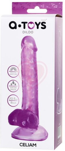 Фаллоимитатор с каркасом A-Toys by Toyfa Celiam фиолетовый фото 7