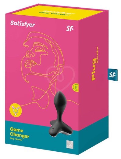 Анальная вибропробка Satisfyer Game Changer с приложением чёрная фото 6