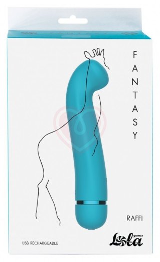 Вибратор с широким кончиком Lola Fantasy Raffi бирюзовый фото 3