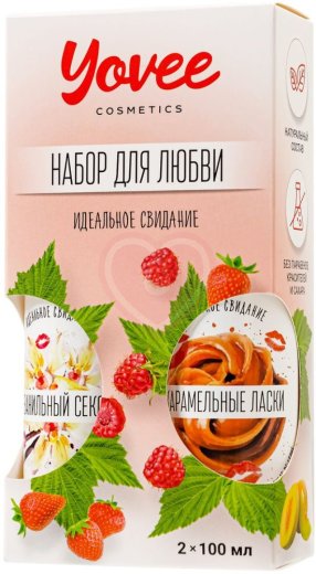 Набор для любви из 2 гелей-смазок Yovee со вкусом ванильных сливок и карамели фото 2
