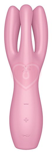 Вибростимулятор Satisfyer Threesome 3 с тремя кончиками розовый фото 1