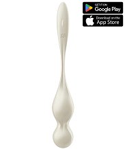 Вагинальные шарики с вибрацией Satisfyer Love Birds 1 белые