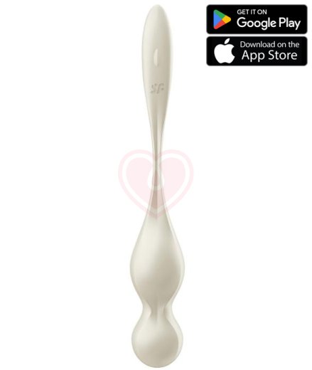 Вагинальные шарики с вибрацией Satisfyer Love Birds 1 белые фото 1