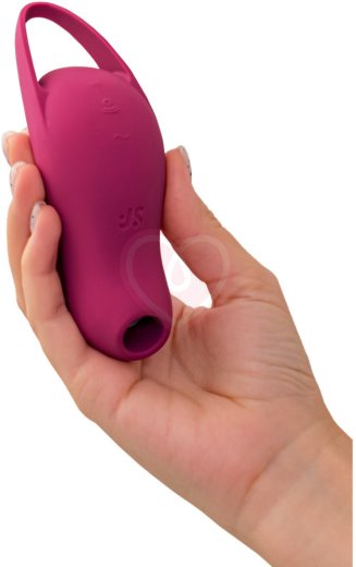 Вакуумый вибростимулятор клитора Satisfyer Pocket Pro 1 бордовый фото 7