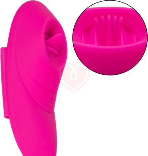 Стимулятор клитора с язычком и вибрацией Lock-N-Play Flicker Panty Teaser с пультом розовый фото 5