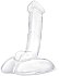 Стеклянный фаллоимитатор на подставке Rideable Standing Glass Cock With Stability Base фото 1