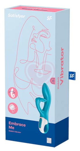 Вибратор Satisfyer Embrace Me с тройным клиторальным стимулятором бирюзовый фото 2