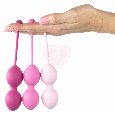 Набор из 3 вагинальных шариков FemmeFit Advanced Pelvic Muscle Training Set фото 3