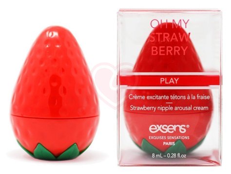 Крем для стимуляции сосков Exsens Oh My Strawberry Клубника 8 мл фото 3