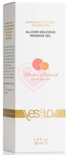Лубрикант 3 в 1 YESforLOV Allover Delicious Massage Gel Персик и абрикос 50 мл фото 2