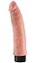 Гнущийся вибратор реалистик на присоске King Cock Vibrating 17 см телесный фото 1