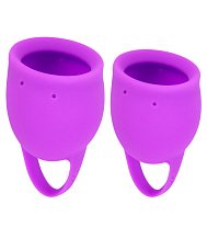 Набор из 2 менструальных чаш Lola Natural Wellness Tulip фиолетовый