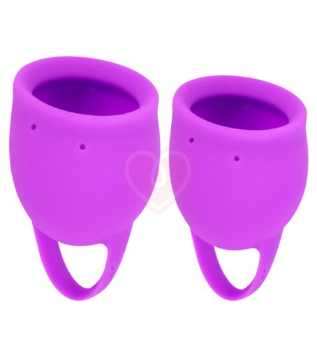 Набор из 2 менструальных чаш Lola Natural Wellness Tulip фиолетовый фото 1